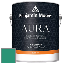 Benjamin Moore Aura 526 Waterborne Interior Satin Finish покрытие цвет NCS S 3050-B90G 