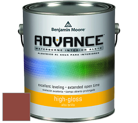 Benjamin Moore 794 Advance Interior Paint-High Gloss глянцевая алкидная эмаль цвет 2088-10 Red Oxide