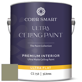 COLOR SMART CS 758 ULTRA CEILING PAINT ультраматовая краска цвет RAL 7034 