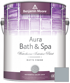 Краска Benjamin Moore Aura Bath & Spa Interior Paint Matte Finish (532) цвет AF-545 