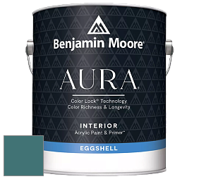 Benjamin Moore Aura 524 Waterborne Interior Eggshell Finish краска цвет 2053-30 North Sea Green