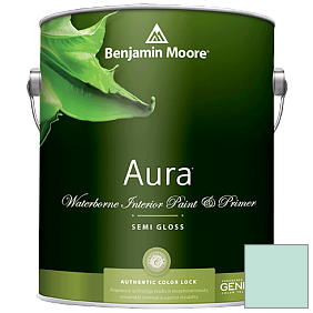 Краска Aura Waterborne Interior Semi-gloss Finish (528) цвет 646 Hannity Green