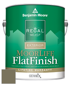 Benjamin Moore W105 Regal Select Exterior Paint-MoorLife Flat Finish краска цвет 2142-30 Mountain Moss