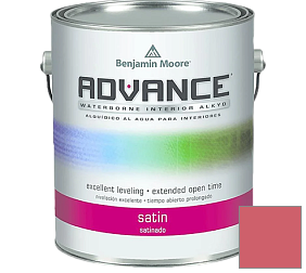Краска Benjamin Moore 792. Advance Interior Paint-Satin эмаль цвет 1313 Milano Red