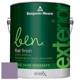 Benjamin Moore Ben 541 Waterborne Exterior Flat Finish краска цвет 2072-40 Wild Orchid