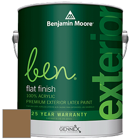 Benjamin Moore Ben 541 Waterborne Exterior Flat Finish краска цвет 1049 Toasted Marshmallow