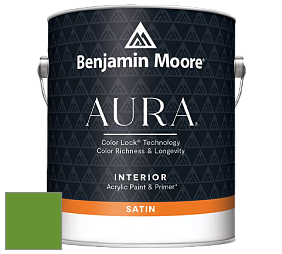 Benjamin Moore Aura 526 Waterborne Interior Satin Finish покрытие цвет NCS S 2075-G30Y 
