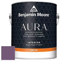 Benjamin Moore Aura 526 Waterborne Interior Satin Finish покрытие цвет 2073-30 Passion Plum