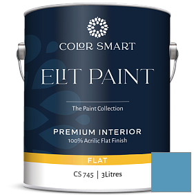 Краска COLOR SMART CS 745 ELIT PAINT глубокоматовая моющаяся краска цвет 2061-40 Electric Blue