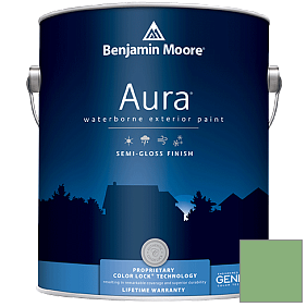 Краска Aura Waterborne Exterior Semi-Gloss Finish (632) цвет 2034-40 Cedar Green