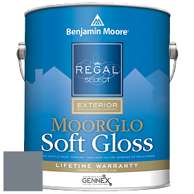 Benjamin Moore W096 Regal Select Exterior Paint-Moor GloSoft Gloss Finish краска цвет 2127-40 Wolf Gray