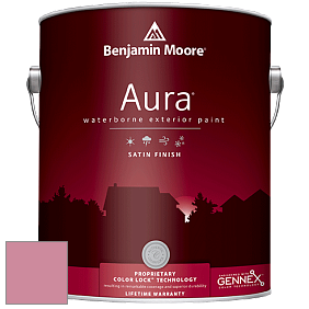 Benjamin Moore Aura 631 Waterborne Exterior Satin Finish краска цвет 2081-40 Pink Blossom
