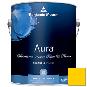 Краска Aura Waterborne Interior Eggshell Finish (524) цвет 2022-30 Bright Yellow