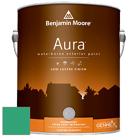 Benjamin Moore Aura 634 Waterborne Exterior Low Lustre Finish краска цвет 2042-30 Hummingbird Green