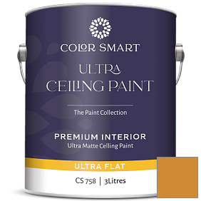 Краска COLOR SMART CS 758 ULTRA CEILING PAINT ультраматовая краска цвет 2155-20 Gold Mine