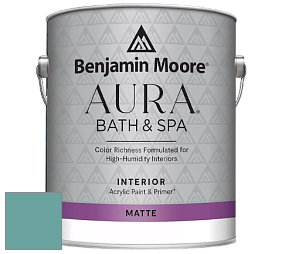 Benjamin Moore Aura 532 Bath & Spa Waterborne Interior Paint Matte Finish краска цвет NCS S 3030-B50G 
