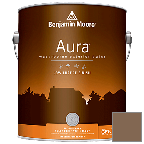 Краска Aura Waterborne Exterior Low Lustre Finish (634) цвет 1127 Sedona Brown