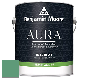 Benjamin Moore Aura 528 Waterborne Interior Semi-gloss Finish краска цвет NCS S 3040-G 