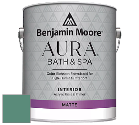 Benjamin Moore Aura 532 Bath & Spa Waterborne Interior Paint Matte Finish краска цвет NCS S 4030-B90G 