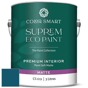 COLOR SMART CS 619 SUPREM ECO PAINT матовая краска цвет NCS S 5540-B 