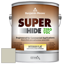 Benjamin Moore 355 Super Hide Zero Voc Interior Flat краска цвет OC-48 Hazy Skies