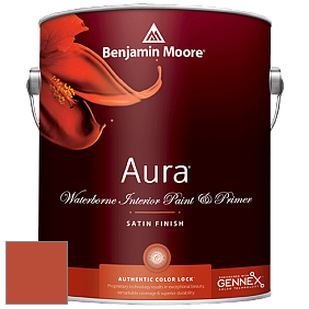 Benjamin Moore Aura 526 Waterborne Interior Satin Finish покрытие цвет NCS S 2075-Y70R 