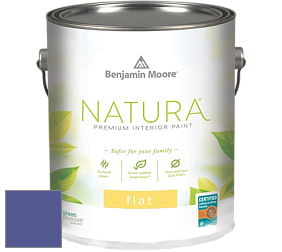 Benjamin Moore 512 Natura Interior Flat Finish матовая краска цвет 2068-30 Scandinavian Blue