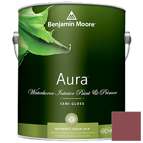 Краска Aura Waterborne Interior Semi-gloss Finish (528) цвет 2084-20 Maple Leaf Red