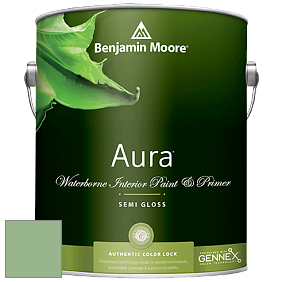 Benjamin Moore Aura 528 Waterborne Interior Semi-gloss Finish краска цвет 564 Gumdrop
