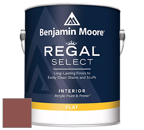 Benjamin Moore 547 Regal Select Waterborne Interior Flat Finish краска цвет 1204 Onondaga Clay