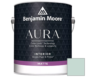 Краска Benjamin Moore Aura Interior Paint - Matte (522) цвет 681 Green Wave