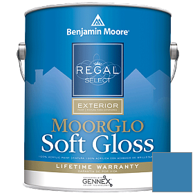 Краска Regal Select Exterior Paint-Moor GloSoft Gloss Finish (W096) цвет 797 Athens Blue