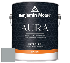 Benjamin Moore Aura 526 Waterborne Interior Satin Finish покрытие цвет 1593 Adagio