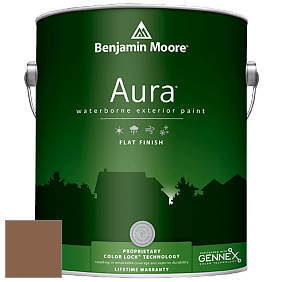 Benjamin Moore Aura 629 Waterborne Exterior Flat Finish краска цвет 2163-20 Pony Brown