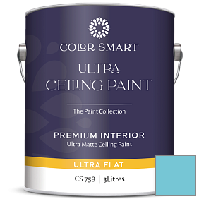 Краска COLOR SMART CS 758 ULTRA CEILING PAINT ультраматовая краска цвет 767 Graceful Sea