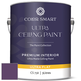 COLOR SMART CS 758 ULTRA CEILING PAINT ультраматовая краска цвет NCS S 5040-R50B 