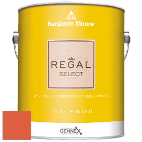 Benjamin Moore 547 Regal Select Waterborne Interior Flat Finish краска цвет 2014-20 Rumba Orange