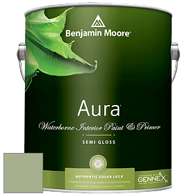 Benjamin Moore Aura 528 Waterborne Interior Semi-gloss Finish краска цвет AF-450 