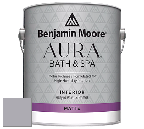Benjamin Moore Aura 532 Bath & Spa Waterborne Interior Paint Matte Finish краска цвет NCS S 3005-R50B 