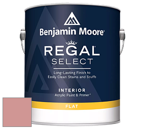 Benjamin Moore 547 Regal Select Waterborne Interior Flat Finish краска цвет 2090-50 Tender Pink