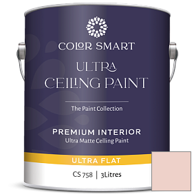 Краска COLOR SMART CS 758 ULTRA CEILING PAINT ультраматовая краска цвет 036 Orchid Pink