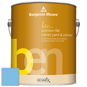 Benjamin Moore Ben W625 Premium Interior Latex Flat краска цвет 2064-50 Costa Rica Blue