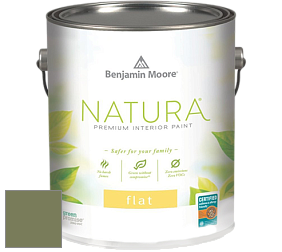 Benjamin Moore 512 Natura Interior Flat Finish матовая краска цвет RAL 6013 