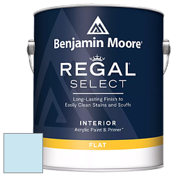 Benjamin Moore 547 Regal Select Waterborne Interior Flat Finish краска цвет 2065-70 Bashful Blue