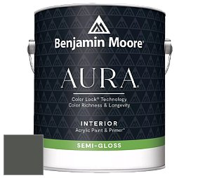Benjamin Moore Aura 528 Waterborne Interior Semi-gloss Finish краска цвет 1582 Deep River
