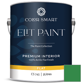 Краска COLOR SMART CS 745 ELIT PAINT глубокоматовая моющаяся краска цвет 2037-20 Jade Green