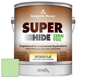 Benjamin Moore 355 Super Hide Zero Voc Interior Flat краска цвет 2032-50 Early Spring Green