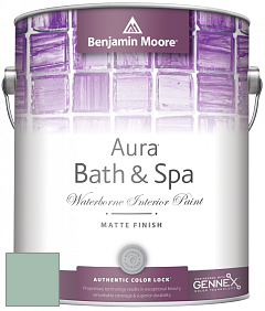Benjamin Moore Aura 532 Bath & Spa Waterborne Interior Paint Matte Finish краска цвет 633 Appalachian Trail