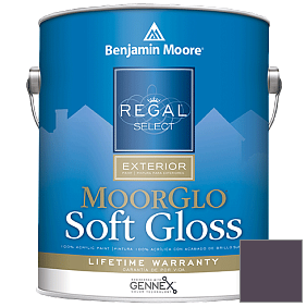 Краска Regal Select Exterior Paint-Moor GloSoft Gloss Finish (W096) цвет 2072-20 Black Raspberry