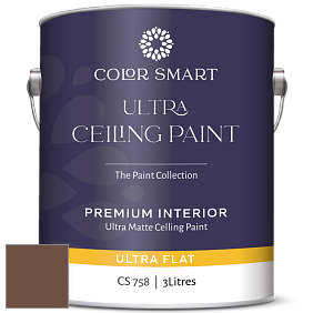 COLOR SMART CS 758 ULTRA CEILING PAINT ультраматовая краска цвет 2095-10 Adirondack Brown